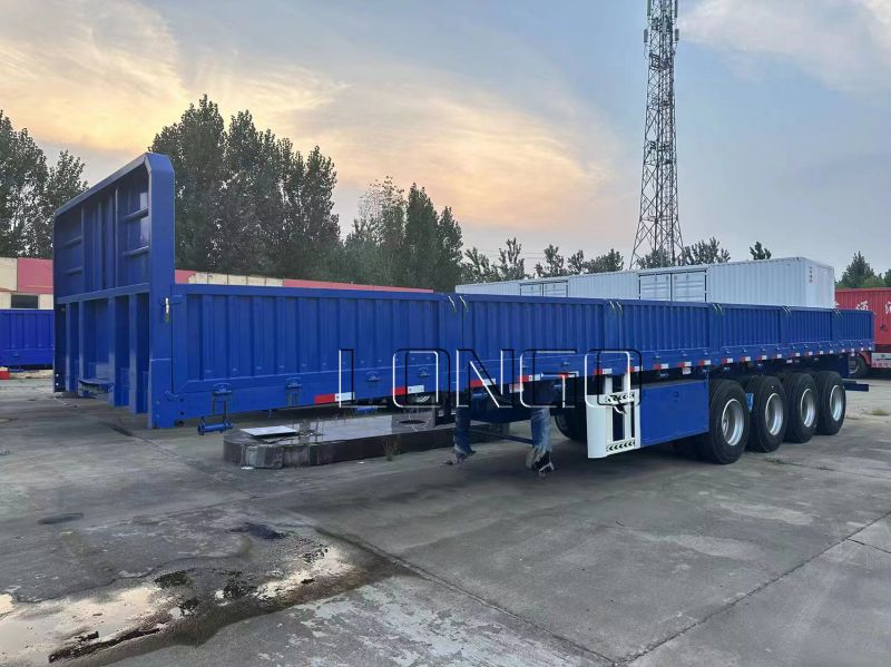 4 Axle Side Wall Semi Trailer