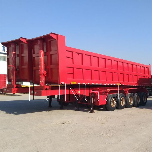 Multiaxis Dumper Tipping Semi Trailer