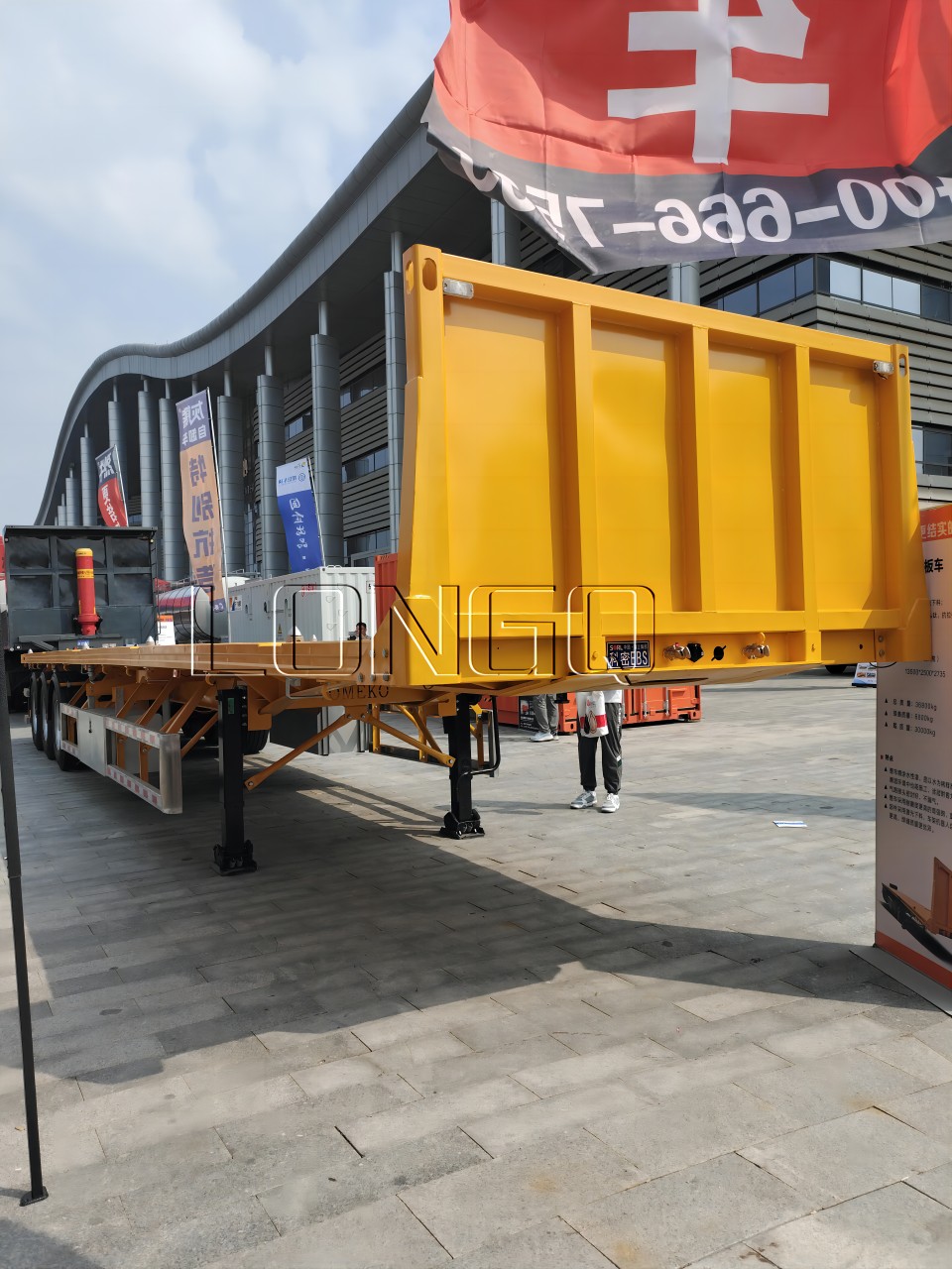 Flatbed Container Semi-trailer