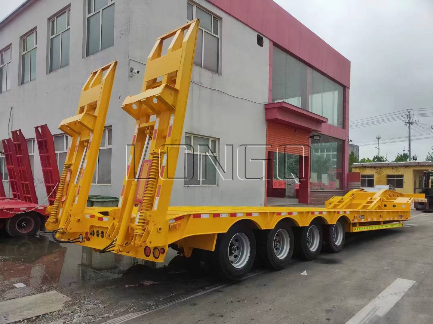 Trailer giường thấp 4 trục