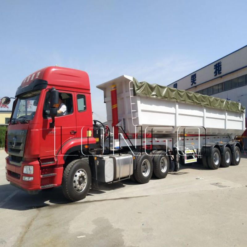 U Shape Rear Dump Semi Trailer