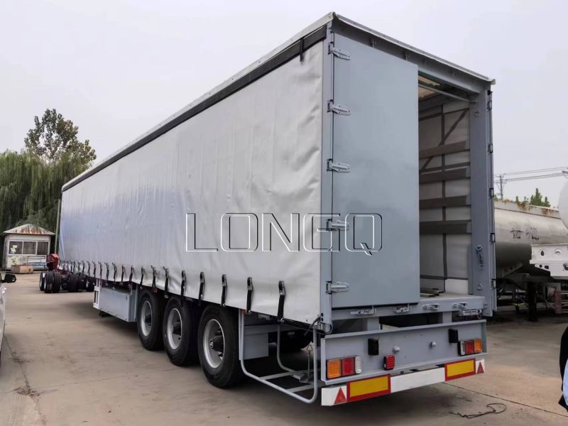 PVC Side Curtain Van Semi Trailer For Sale