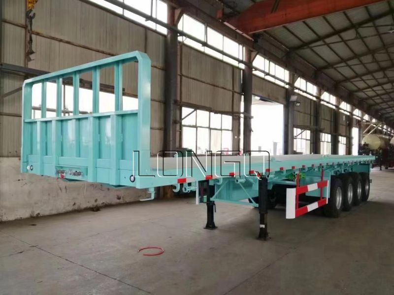  Container Flatbed Semi Trailer With Container Lock