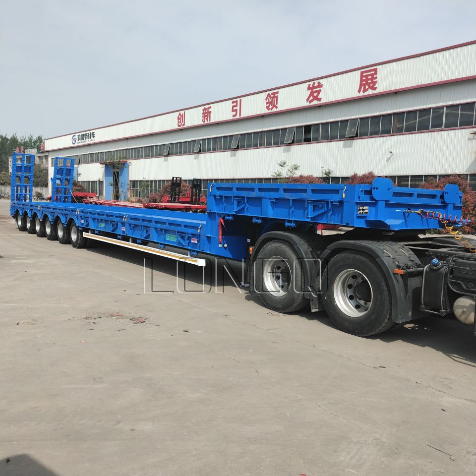 Multi Axle Central Asian Region Type Low Bed Trailer