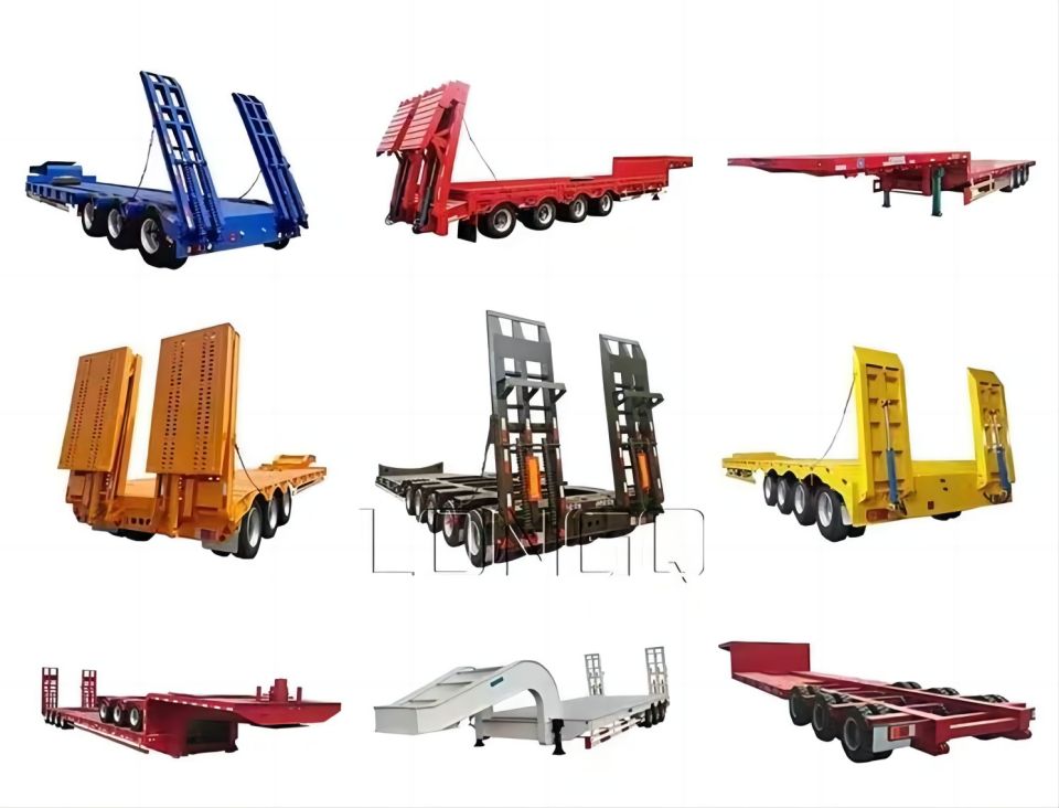 Trailer giường thấp 4 trục