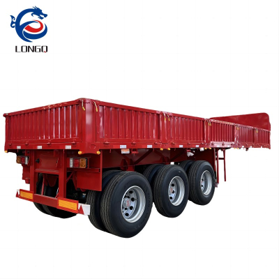 Trailer chở hàng 3 trục bên tường