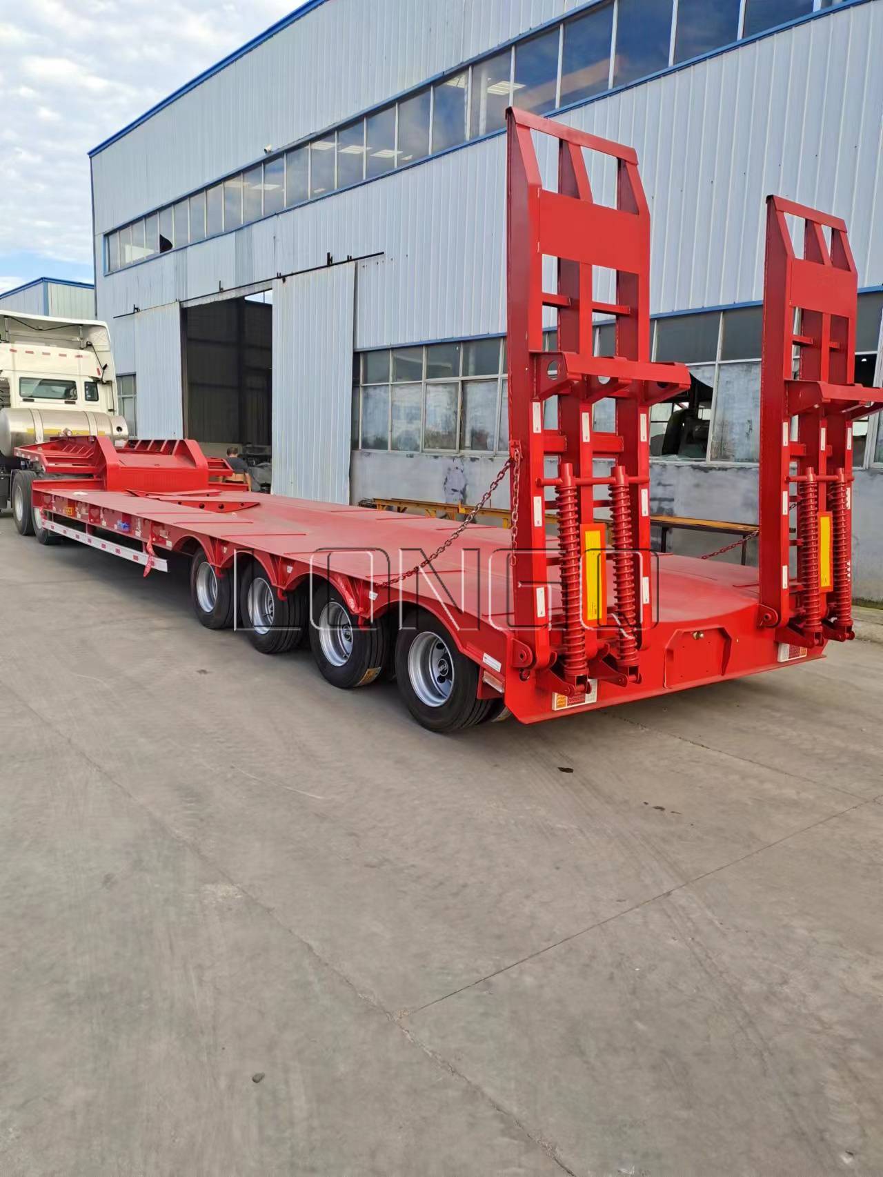 4 axle low bed trailer