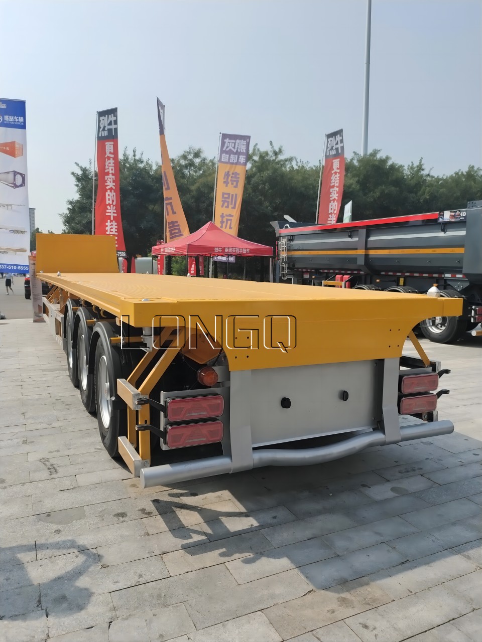 Flatbed Container Semi-trailer