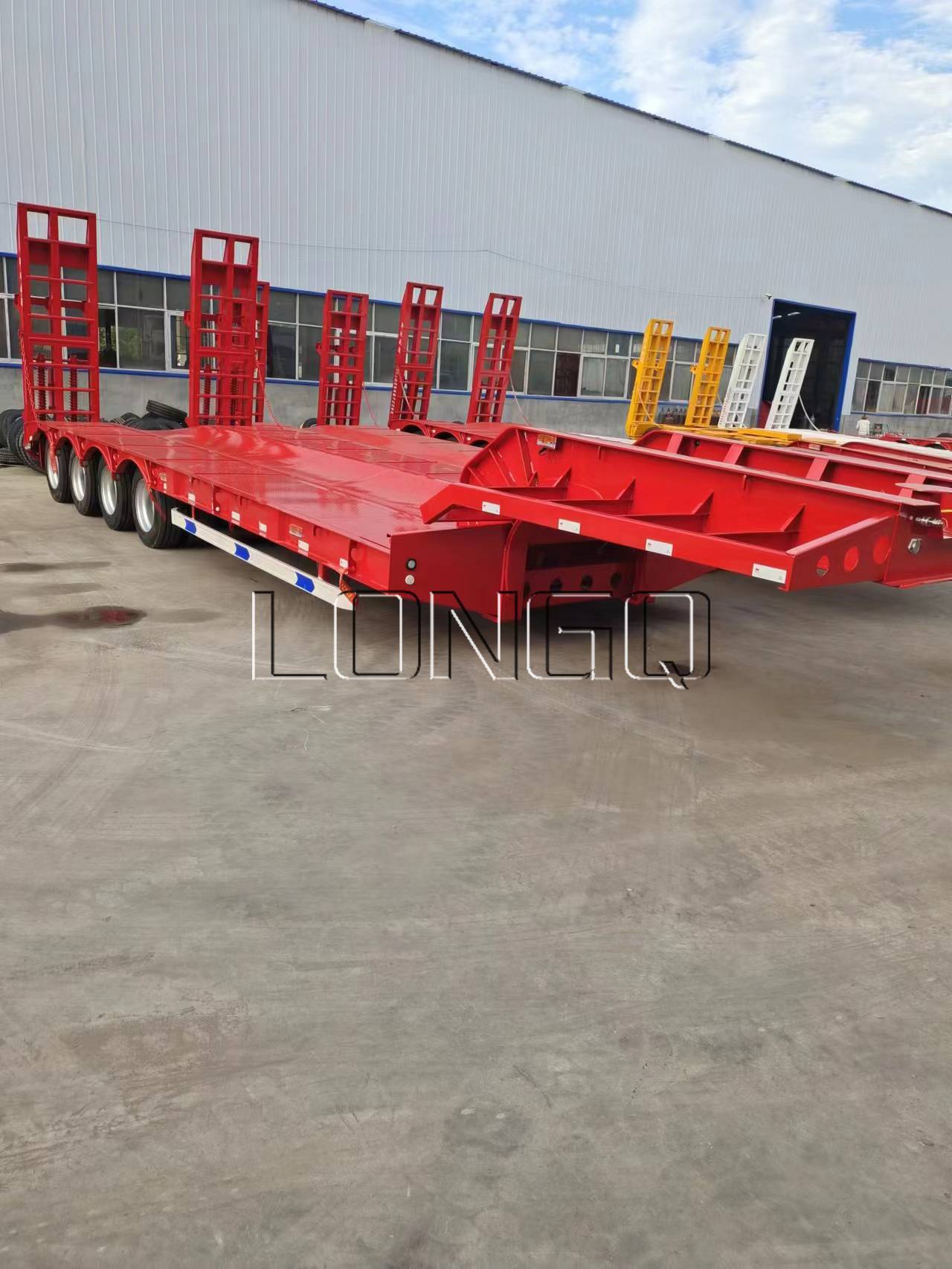 4 axle low bed trailer