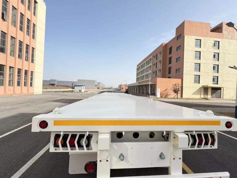  Container Flatbed Semi Trailer With Container Lock