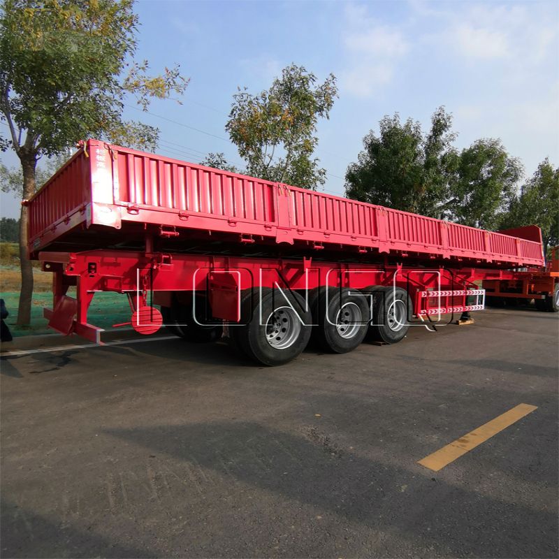 3 Axle Side Dump Semi Trailer